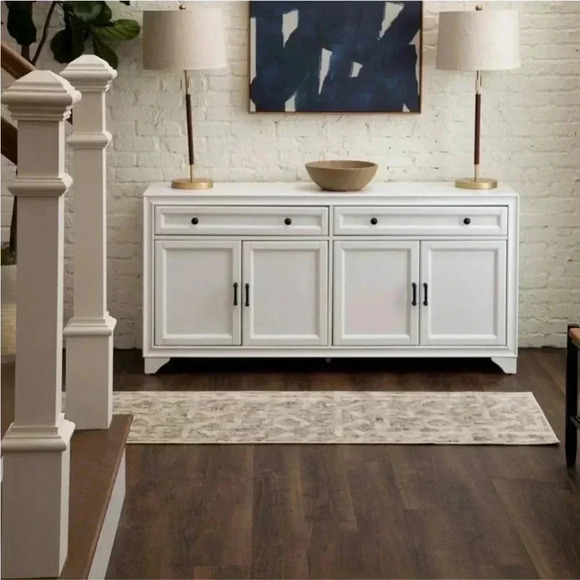 NEW 2'x7' Eliot Geo Runner Rug Tan/Beige/ Gray - Threshold - Picture 4 of 7